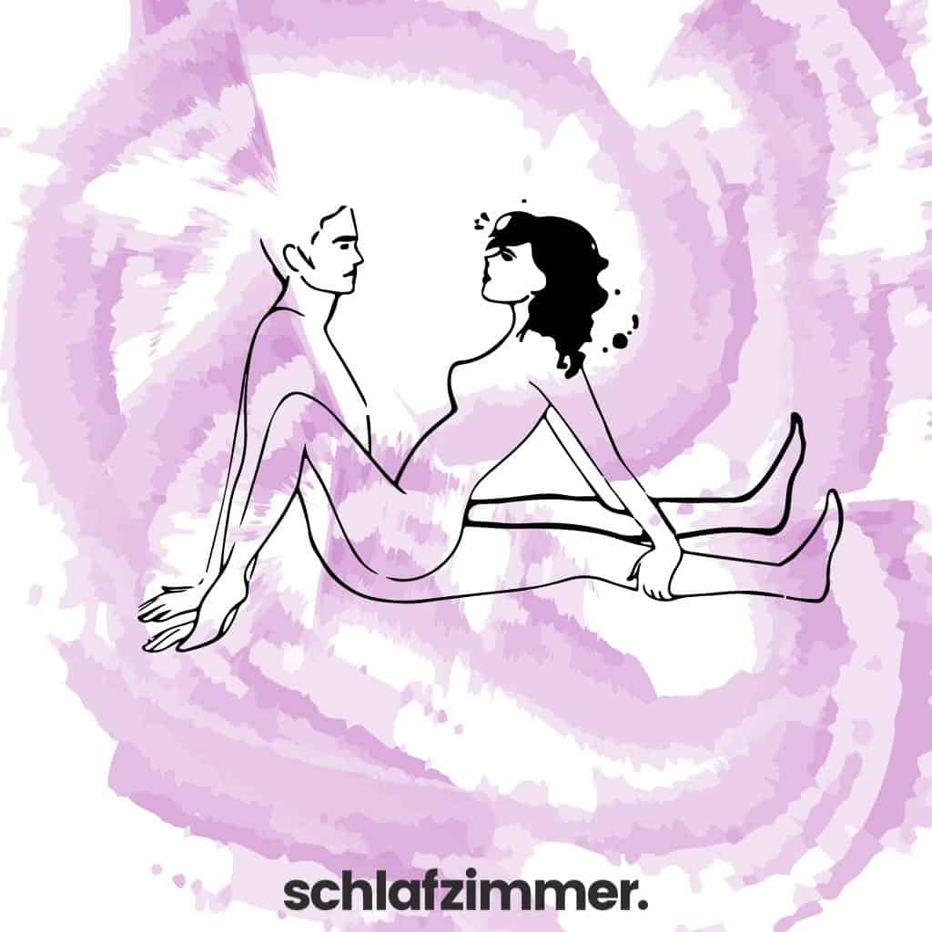 Sex im Sitzen aber im Bett